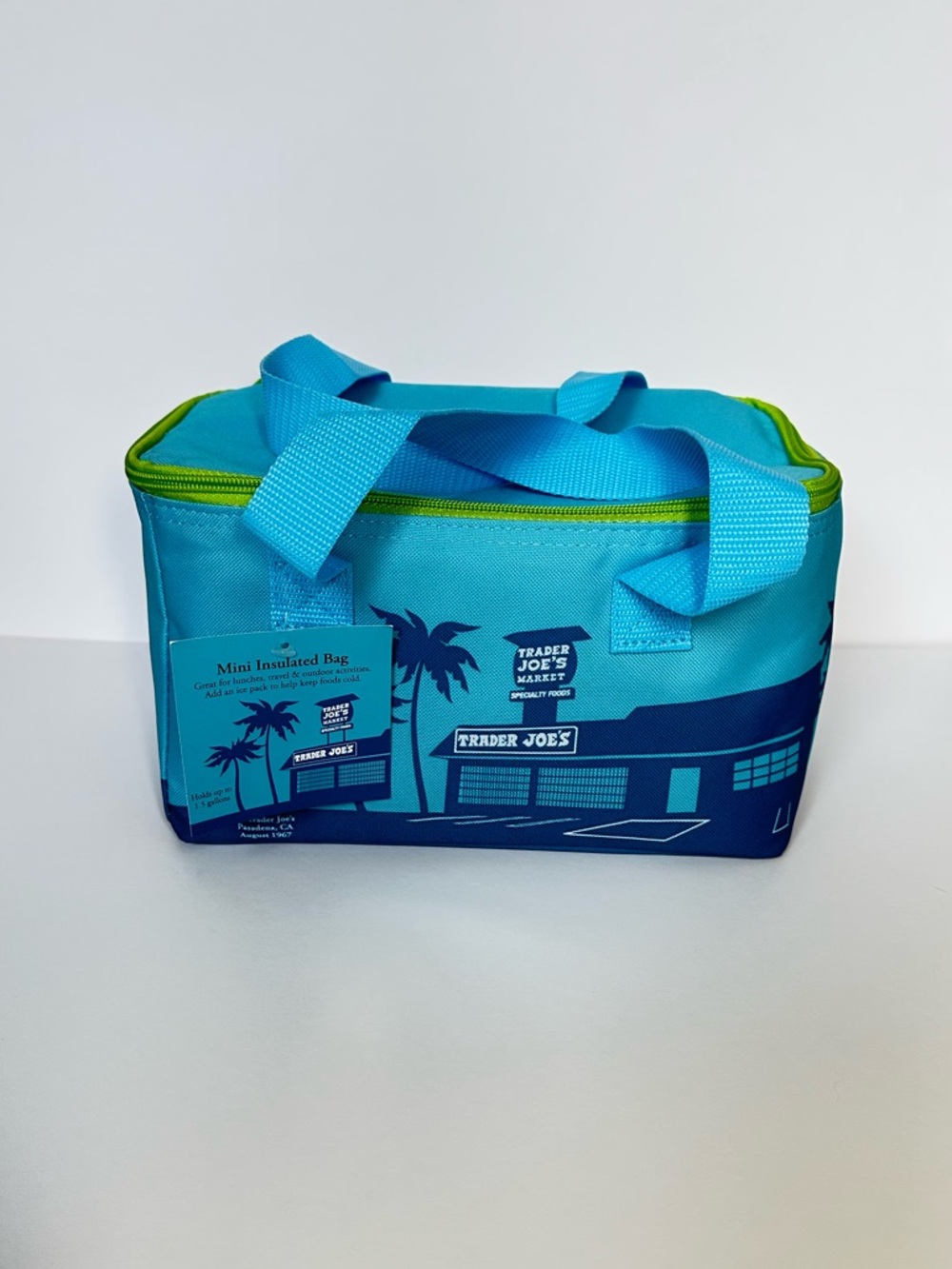 Trader Joe's Mini Insulated Bag, Blue